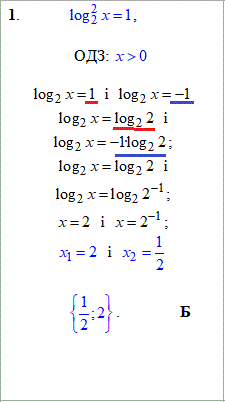ЗНО, рівняння з логарифмом