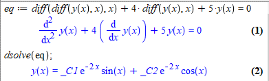 розв'язування диференційного рівняння