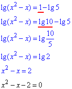 уравнение с логарифмом