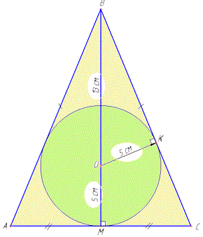 равнобедренный треугольник, рисунок