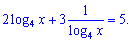 логарифмическое уравнение