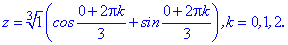 формула Муавра, корені комплексного числа