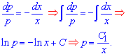 дифенційне рівняння з відокремленими змінними