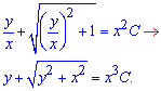 дифференциального уравнения с отделенными переменными.