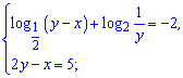 система логарифмічних рівнянь