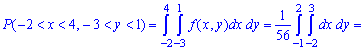 вероятность попадания (X,Y) в прямоугольник