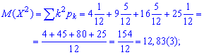 математичне сподівання квадрату величини, обчислення