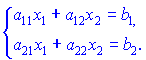 систем двох алгебраїчних рівнянь