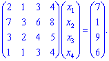 матрична форма рівняння